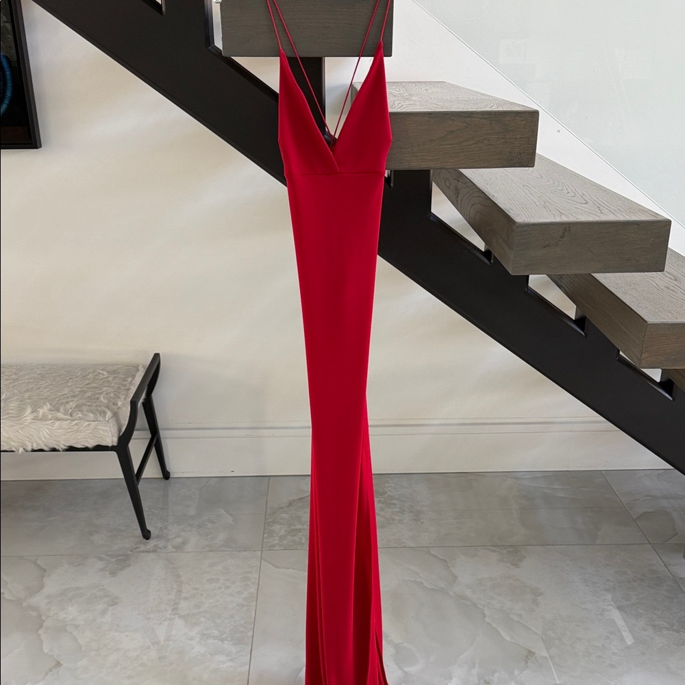 Elegant Red Evening Gown